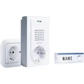 M-E Modern-Electronics FG-2.2 Funkklingel Komplett-Set mit Namensschild