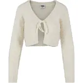 Urban Classics Strickjacke "Damen Ladies Tied Cropped Feather Cardigan" 1