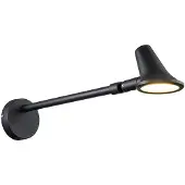 ELSTEAD Wandleuchte Selma LED 16W Integrated LED IP66 Aluminiumdruckguss,, Edelstahl, Glas; schwarz L:71.7cm B:14.1cm Ø14.1cm IP66 SELMA
