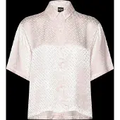 BOSS Pyjamahemd aus Satin mit Monogramm-Jacquard Grösse S