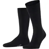 Falke Cool 24/7 Herren Socken, 47-48, Schwarz, Uni, Baumwolle