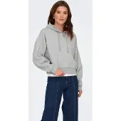ONLY Kapuzensweatshirt "ONLSWEAT LIFE L/S HOODIE CROPPED SWT", Baumwollmischung, loose fit