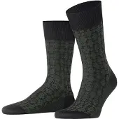 Falke Socken "Artwork Tie", Herren, Gr. 45-46, schwarz (schwarz (3000)), Obermaterial: 84% Baumwolle CO. 16% Polyamid PA., glatt, Socken Socken