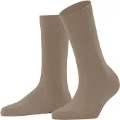 Falke Socken "Family", Damen, Gr. 35-38, beige (nude (4092)), Obermaterial: 92% Baumwolle CO. 7% Polyamid PA. 1% Elasthan EL., glatt, Socken Socken