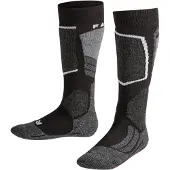 Falke SK2 Intermediate Kinder Ski Kniestrümpfe, 23-26, Schwarz, Wolle