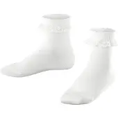 Falke Romantic Lace Kinder Socken, 23-26, Weiß, Uni, Baumwolle