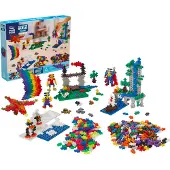 Plus plus Plusplus Klocki Mini Basic Neon Super Set Puppe 1200 Einheiten