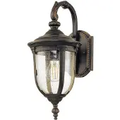 Elstead Lighting Außen Wandlaterne, Alu bronze, Glas klar, H 41,5 cm