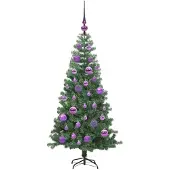 vidaXL Mads (mit 150 LEDs und lilafarbenen Bällen)