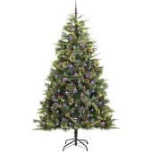 vidaXL Fedde (mit LEDs und lilafarbenen Bällen)