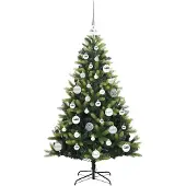 vidaXL Elia (mit LEDs und silbernen Bällen)