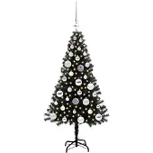 vidaXL Mads (mit 150 LEDs und silbernen Kugeln)