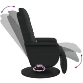 vidaXL Schwenkbarer Massagesessel Schwarz 71 x 90 x 105 cm Kunstleder