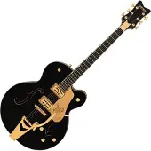 Gretsch Synchromatischer Falke Hollow Body Single-Cut mit Bigsby EB schwarz