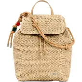 Desigual Rucksack BACKPACK HALF LOGO RAFFIA LUENA damen