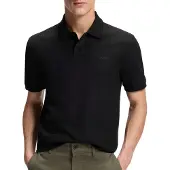 BOSS Regular-Fit Poloshirt aus wabenstrukturiertem Baumwoll-Piqué Grösse L