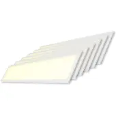 HOFTRONIC™ LED-Panel 36W 4860lm 3000K UGR22 Weiß 120x30 cm 6er Set