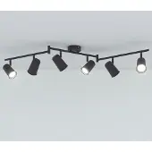 HOFTRONIC™ LED Deckenleuchte 24W 6500K 6 Flammig Schwarz IP20 Schwenkbar Dimmbar