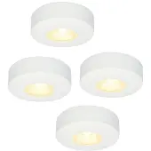 HOFTRONIC™ LED Aufbaustrahler 3W 300lm 2700K IP44 Weiß Set 4 Stück