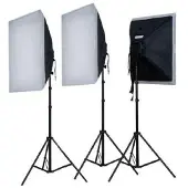Falcon Eyes LED-ESB5050K3 LED Dauerlichtset mit Softboxen und Stativen