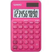 Casio SL-310UC-RD, Tasche, Einfacher Taschenrechner, 10 Ziffern, 1 Zeilen, Batterie/Solar, Rot