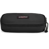 Eastpak Oval, Weiches Federmäppchen, Polyester, Schwarz, Einfarbig, Reißverschluss, 220 mm