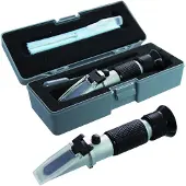 Schneider Hand-Refraktometer, Zur Messung des Brix-Wertes von Zucker, Glasur, Sorbets, Konfitüren, Eis uvm., Messbereich: 0 - 50 % Brix