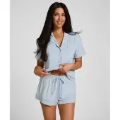 Hunkemoller Jersey-Shorts Essential Blau