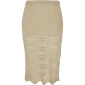 Urban Classics Maxirock "Damen Ladies 3/4 Crochet Knit Skirt" 1 Stk.