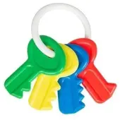 Akuku Baby rattle / KEYS DARK