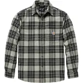 Carhartt - Flannel L/S Plaid Shirt - Hemd Gr XL grau