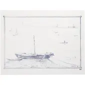 Papstar 100 Tischsets, Papier 30 cm x 40 cm weiss (Ruderboot)