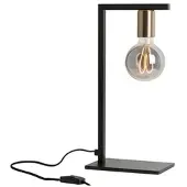 ROSSINI ILLUMINAZIONE Twin Tischleuchte E27 IP20 Schwarz/Messing satiniert – Rossini