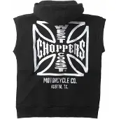 WCC OG ATX Hoodie-Weste Herren Baumwolle schwarz, L