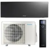 Daikin Split Klimaanlage Komplett-Set | Nepura Emura 3 | Schwarz | 3,0 kW
