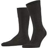 Falke Tiago Dotted Line Herren Socken, 41-42, Braun, Punkte, Baumwolle