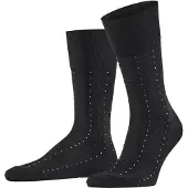 Falke Socken "Tiago Dotted Line", Herren, Gr. 41-42, schwarz (schwarz (3000)), Obermaterial: 93% Baumwolle CO. 5% Polyamid PA. 2% Elasthan EL., glatt, Socken Socken