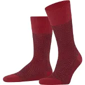 Falke Socken "Airport Herringstripe", Herren, Gr. 39-42, rot (ingle (8077)), Obermaterial: 62% Schurwolle WV. 24% Polyamid PA. 13% Baumwolle CO. 1% Elasthan EL., glatt, Socken Socken