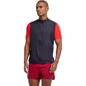 Falke Herren Lauf Weste, L, Schwarz, Mehrfarbig
