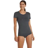 Falke Damen T-Shirt Daily ClimaWool, L, Grau, Uni, Wolle