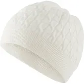 Falke Unisex Mütze, Onesize, Beige, AnderesMuster, Schurwolle