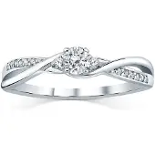 Silvego Silver ring with crystals Swarovski FNJR085sw - Circuit: 51 mm