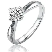 Silvego Silver engagement ring SHZR302 - Circuit: 57 mm