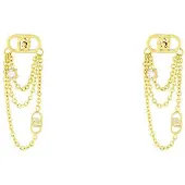 Liu Jo Luxurious Gold-Plated Earrings With Crystals Lj2909