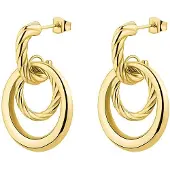 Brosway Stylish Gold-Plated Dangle Earrings Amy Bay29