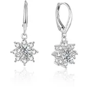 Beneto Silver glittering earrings AGUC1842 (L)