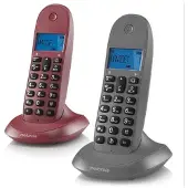 Motorola C1002 Schnurloses Festnetztelefon 2 Einheiten