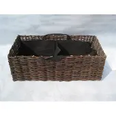 Intergard Hochbeet aus Weidengeflecht 100x35x35cm