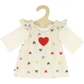 Heless Puppen-Kordkleid "Herz-Konfetti" mit T-Shirt, Gr. 35-45 cm