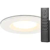 HOFTRONIC™ LED Einbaustrahler 6W 650lm 2700K IP65 Weiß dimmbar Fernbedienung